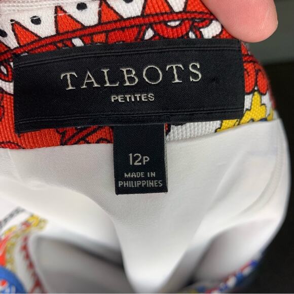 Talbots Colorful Paisley Skirt - Picture 3 of 4